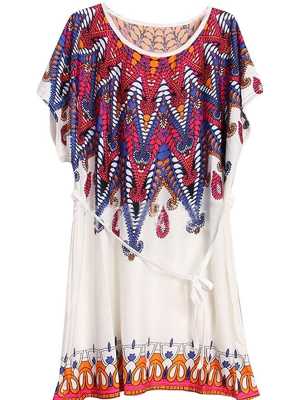 Multi-color Summer New Korean Version Bat Sleeve Milk Ice Silk Dress Blouse