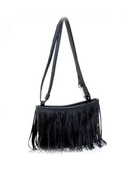 New Women Fringe Tassel Shoulder Messenger Bag Cross Body Leather Handbag Purse