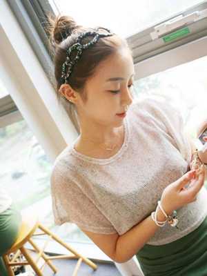 Fashion Foral Abalone Stripe Hairband Hairclip Hair Accessories Jewelry