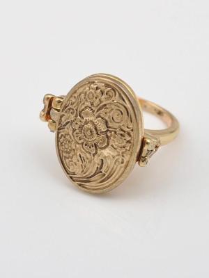 Vintage Inspired Antique Gold Elegant 20s' Lady Ring
