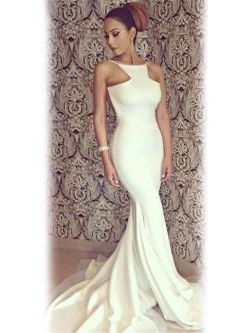 New Sexy Sleeveless Elegant Beauty Dovetail Skirt Dress Praty Weeding Evening Dress