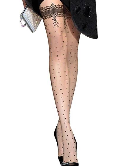 Sexy Women Tattoo Transparent Pantyhose Stockings Tights Rose-TQ