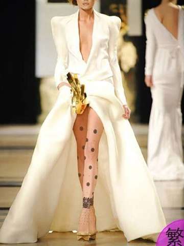 Alicecostume-New Fashion Sexy Printed Pattern Tattoo Transparent Pantyhose Tights Stockings