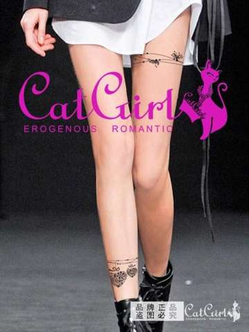 Sexy Tattoo Pattern Tatoo Sheer Pantyhose Tights Stockings Leggings