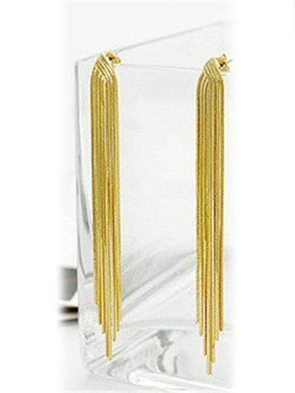 New Women's Charm Simple Stud  Earrings Long Tassels Fashion jewelry Drop Earrings for wedding Party