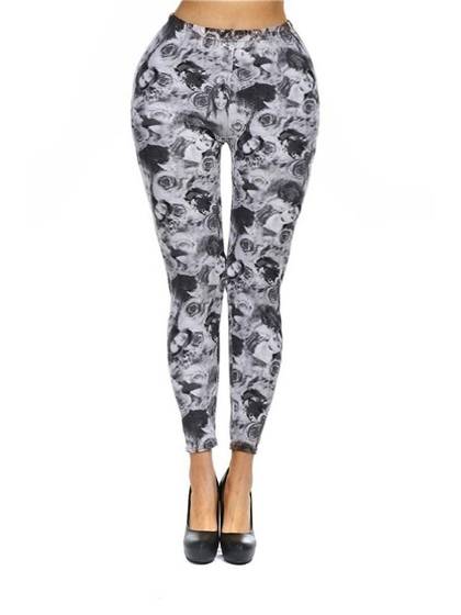 Hot! Summer Fashion Low waist strechy leggings Floral printed Slim Fit Leggings Tight Pants