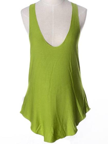 2015 summer cotton candy-colored low-cut V-neck vest wild tank tops