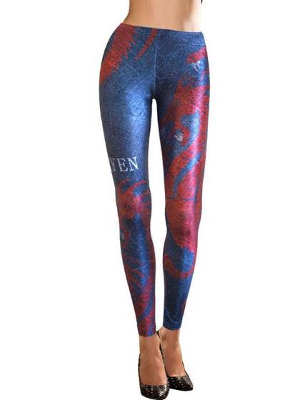 Women's Slim Fit Digital Targaryen Print High Waist Leggings Pencil Pants