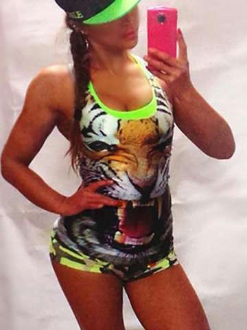 Women Gothic Loose Shirts Tank Tops Coco Digital Printed Vest