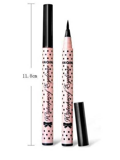 Women‘s Fashion Dotted Waterproof Super Black Liquid Eyeliner Pencil Pen Square