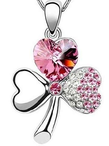 Women Fashion Jewelry Rhinestone Pendant Necklace Chain Gift