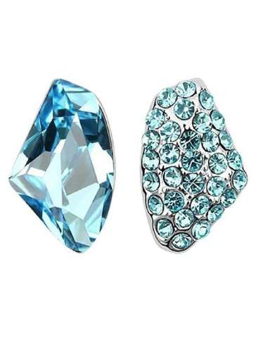 Womens Fashion Asymmetric Triangles Crystal Stud Earrings for Birthdays / Christmas / Wedding