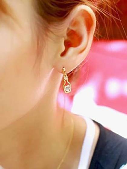 Womens Fashion Jewelry Bottle Crystal Hook Drop Earrings for Birthdays / Christmas / Wedding