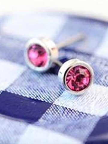 2015 New Korean Womens Fashion Jewelry Crystal Brilliant Cute Little Earrings