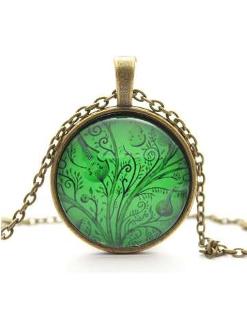 Lucy Women Fashion MulticolorJewelry Clover Windmill Crystal Necklace Chain Gift