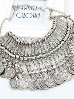 Fashion Collares Characteristics Of Retro Folk Style Totem Coin Necklace