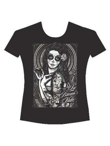 High Quality Women Punk Rockability Fashion Gothic T-shirt Digital Print Zombie beauty Top Tank Dress