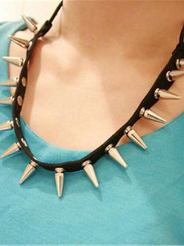 Unisex Womens Men's Wrap Cuff Bangle Punk Multilayer Leather Rivet Stud Bracelet Necklace&Pendant