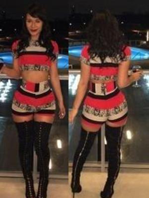 Celeb Womens 2PCS High Waisted Cropped Top+Pants Dress Outfit Two Piece Bodycon Dress Bodysuit Bodycon Clubwear Summer Casual