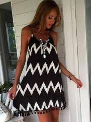 Women's Hot Fashion Sexy Floral Print Sleevless Line Neck Mini Bodycon Slim Dress