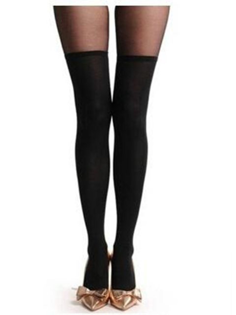 Women's Tattoo Sock Silk Transparent Leggings