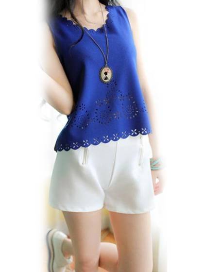 New Women's Fashion High Waist Shorts Summer Clothing Casual Double Zipper Straight Shorts Short Pants