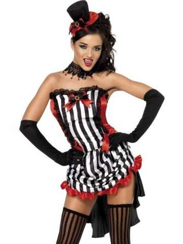 Woman Adult Halloween Deluxe Madame Vampiress Burlesque Costumes Carnival