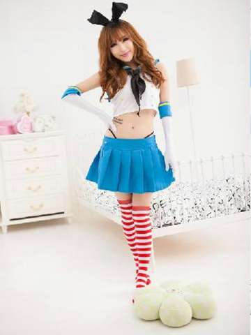 Women's Fashion Japanese Lingerie Costumes Kantai Collection Shimakaze Anime Cosplay Fancy Dress