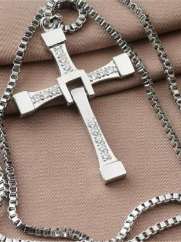 Fast & Furious Dominic Toretto'S Cross Pendant Chain Necklace for Men Stylish