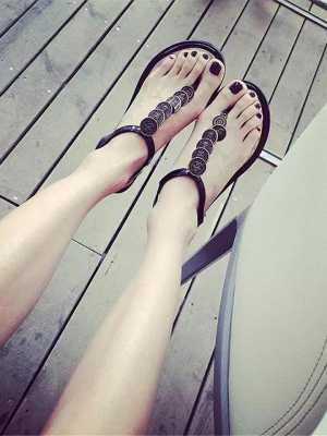 Summer new casual flat  casual sandals students shoes Fashion beach slipper