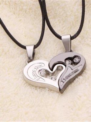 Picking Lover Necklace I Love You Heart Shape Pendant necklace valentine's day lovers