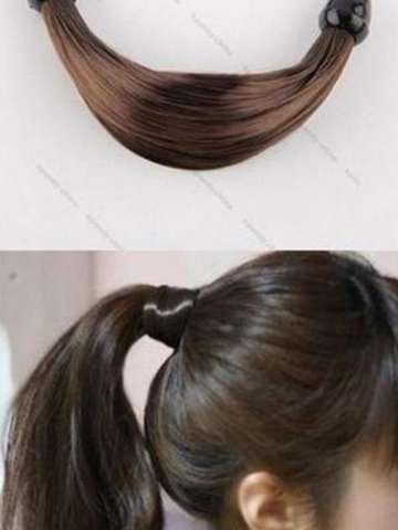 1pc Women Ponytail Elastic Hair Rope Holer Hairband Hair Ring