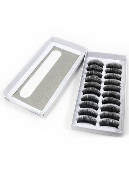 New 10 Pairs Thick Soft Reusable Long False Eyelashes For Makeup Cosmetic