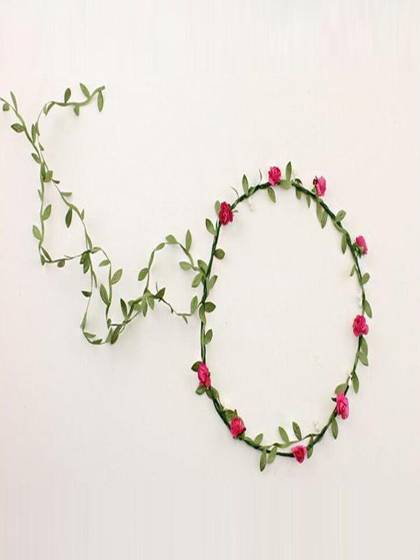 New Fashion Boho Lady Girl Floral Flower Festival Wedding Garland Forehead Hair Head Band