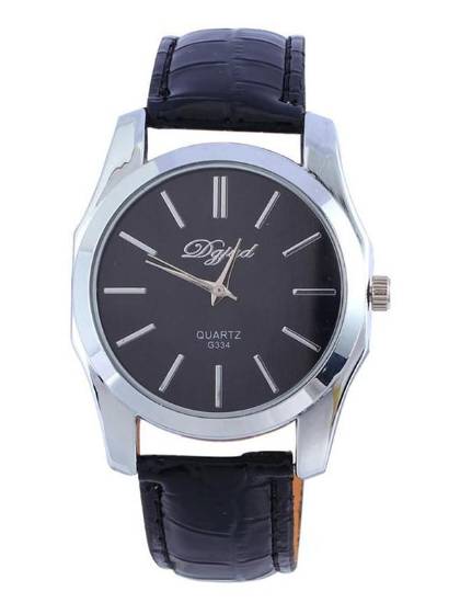 Unisex Fashion Classic Crocodile Round Dial Quartz Analog Wrist Watches