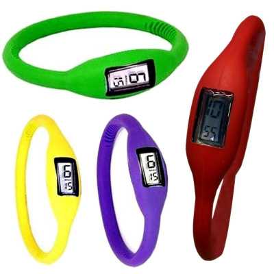 12 Colors Sport LED Watches Candy Color Silicone Rubber Touch Screen Digital Women's Watches