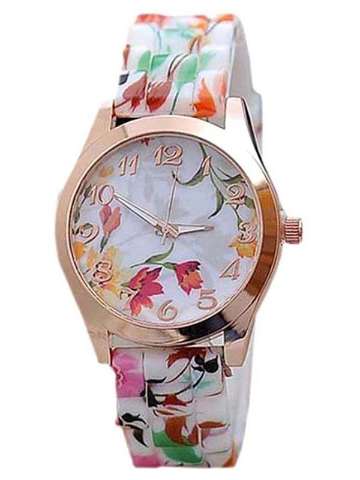 Women Fashion Casual Floral Print Analog Quartz Wrist Women's Watches
