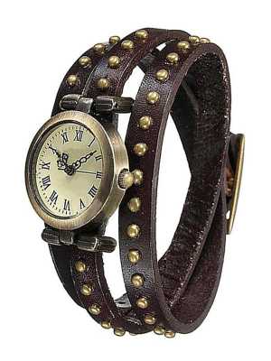 Women Ladies Vintage Punk Rivet Fashion Casual Analog Quartz Bracelet Women's Watches