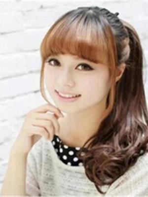 Pear Long Volume Horsetail Curly Wig Tied Ponytail Wigs  Hair