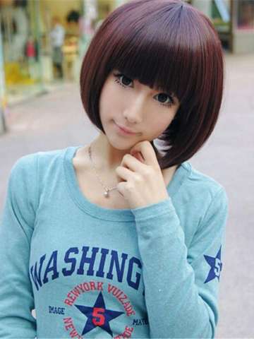 4 Colors Fashion Women Girls Short Straight Wig Cosplay Hairstyle