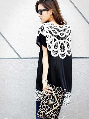 Summer Fashion Vintage Women Ice Milk Short Roll Sleeve Blouses Loose Long Shirts