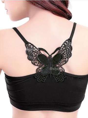 Women's heater water air heat pump spring korean bow behind the back cross sexy wrapped chest bra