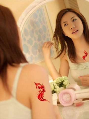 One Sheet  Waterproof Flower Tattoo Sticker Temporary