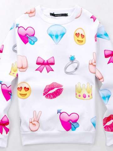 New Fashion Leisure Men/Women's Sweatershirt Lovely Little Things Digital Print Round Neck Long Sleeve Crewnecks sweatshirt