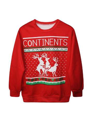 Women's Fashion Autumn Winter Christmas Sweatshirt 3d Printed Santa Hoodies