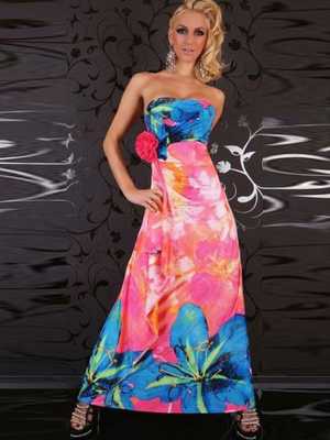 Women's Spring Summer Beach Floor Length Floral Print Dresses Maxi Dresses
