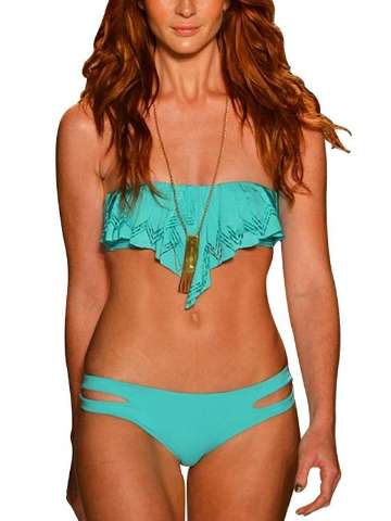 Sexy Women High Cut One-Piece Swimwear  Backless Swimsuit Bikini