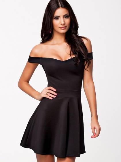 Classic Vintage 50s' 60s' Off Shoulder Skater Dress Rockability Evening Cocktail Ball