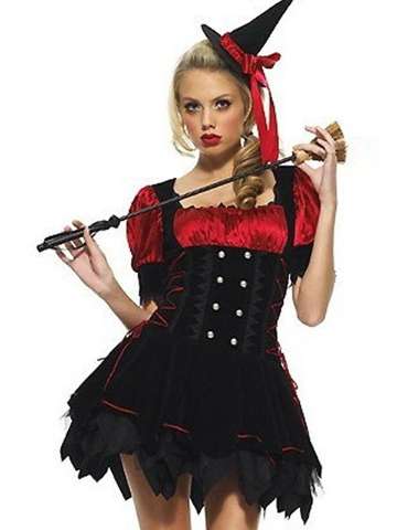 Sexy Halloween Womens Wicked Witch Fancy Party Dress Lingerie Costumes Role Playing Mini Skirt Dress Fancy Dress