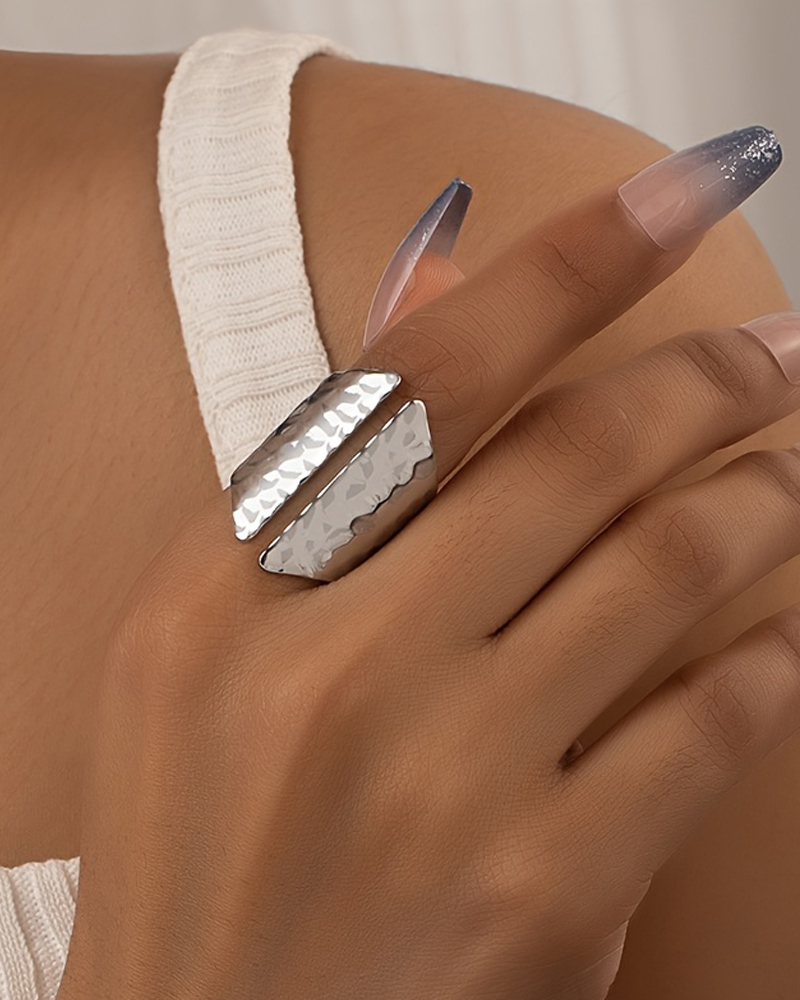 Fashion Wide Stackable Rings Simple Statement Open Ring